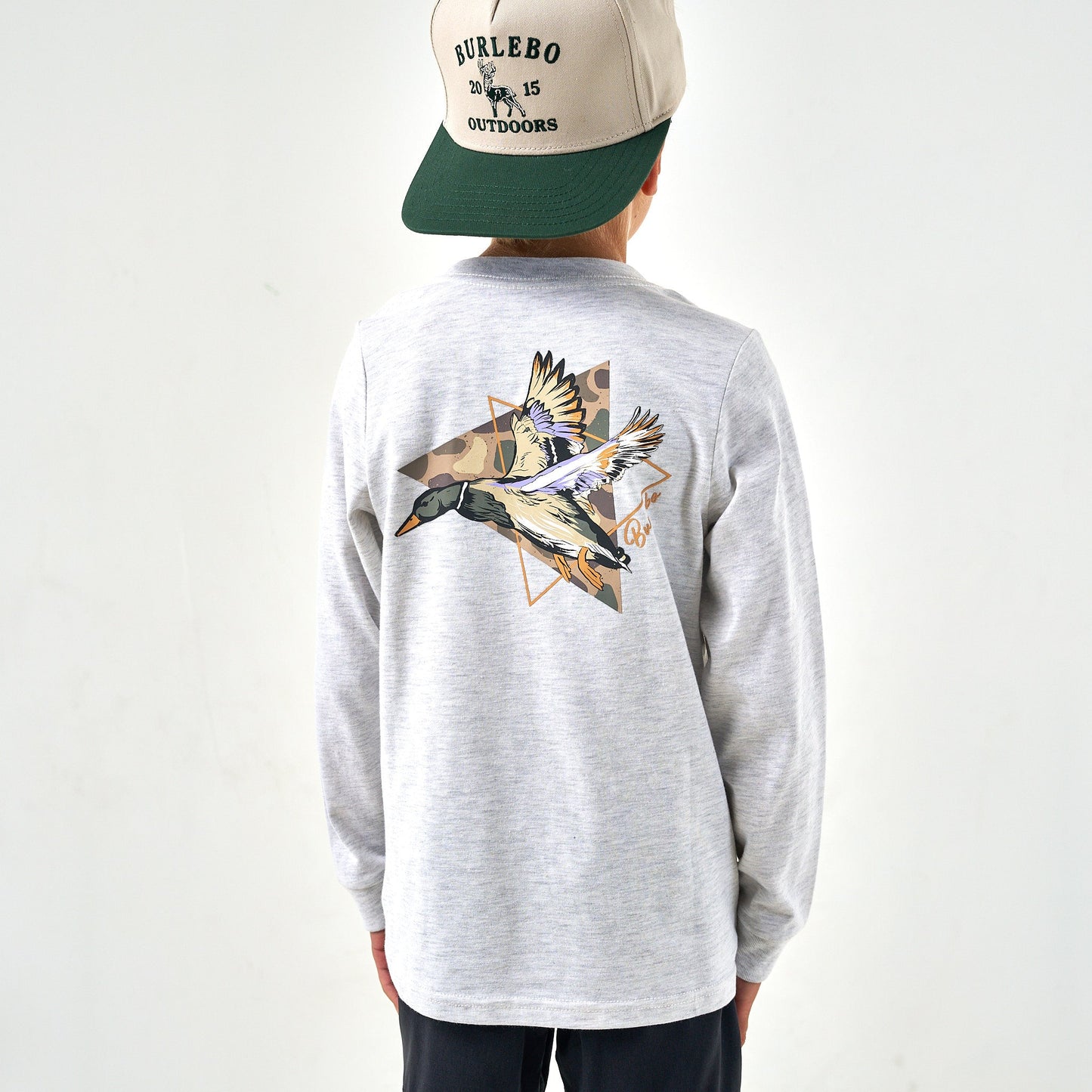 YOUTH TEE- LS- PINTAIL TRIANGLE DUCK