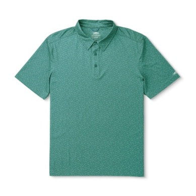 Aftco - Cypress Printed Polo (Silver Pine)