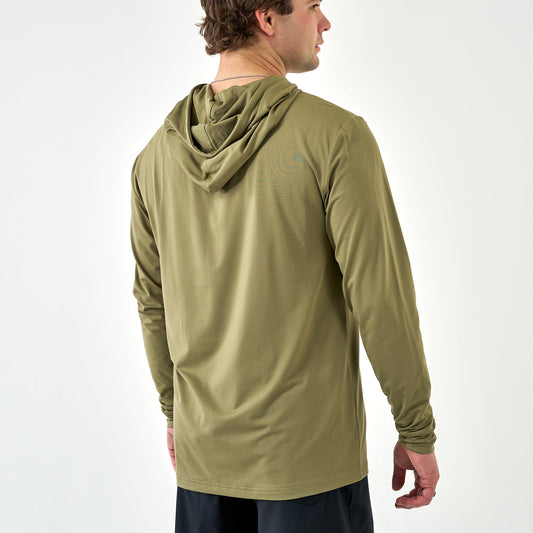PERFORMANCE HOODIE- SEA BREEZE GREEN