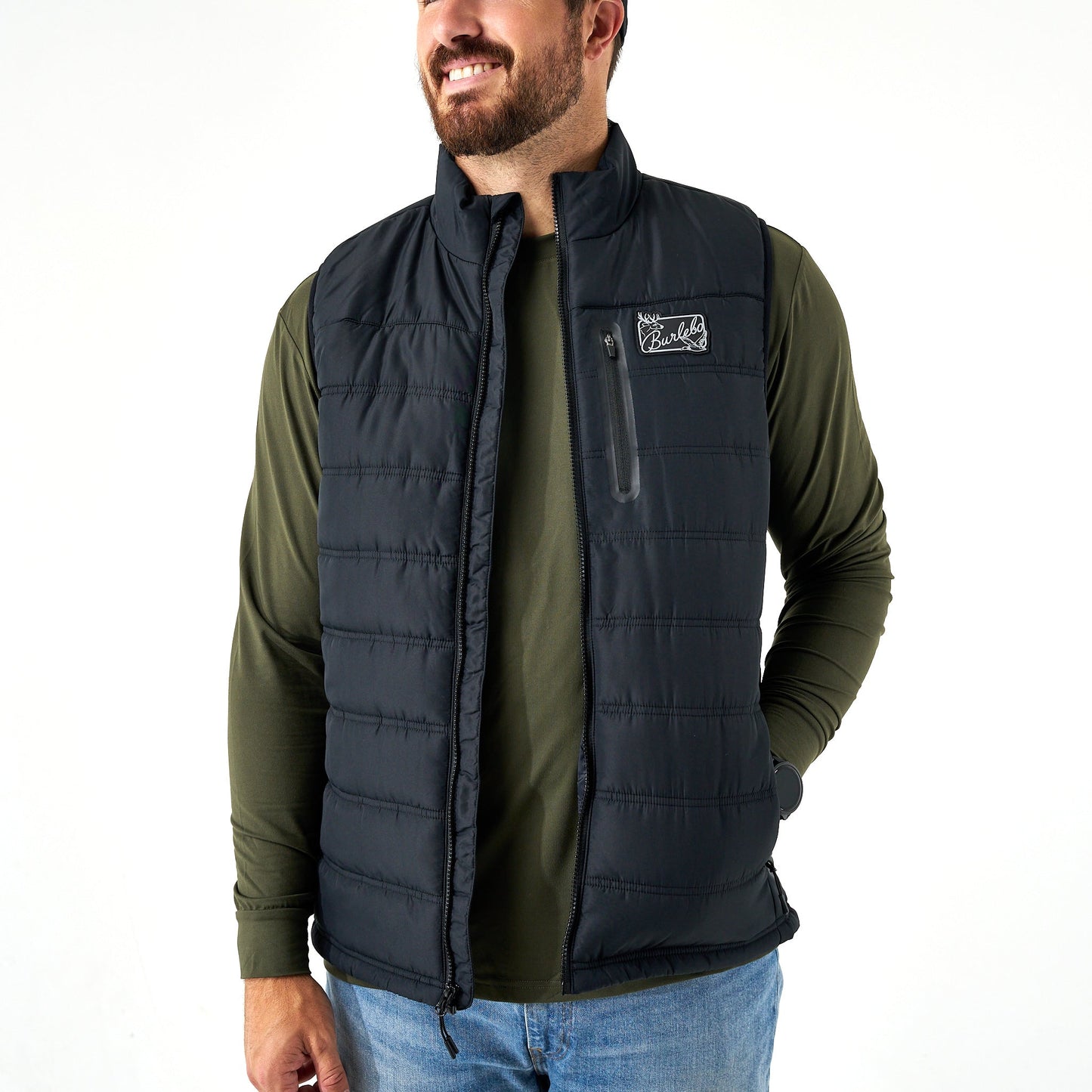 PUFFER VEST- BLACK
