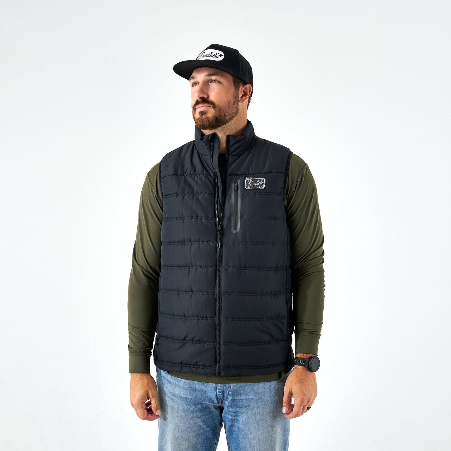 PUFFER VEST- BLACK