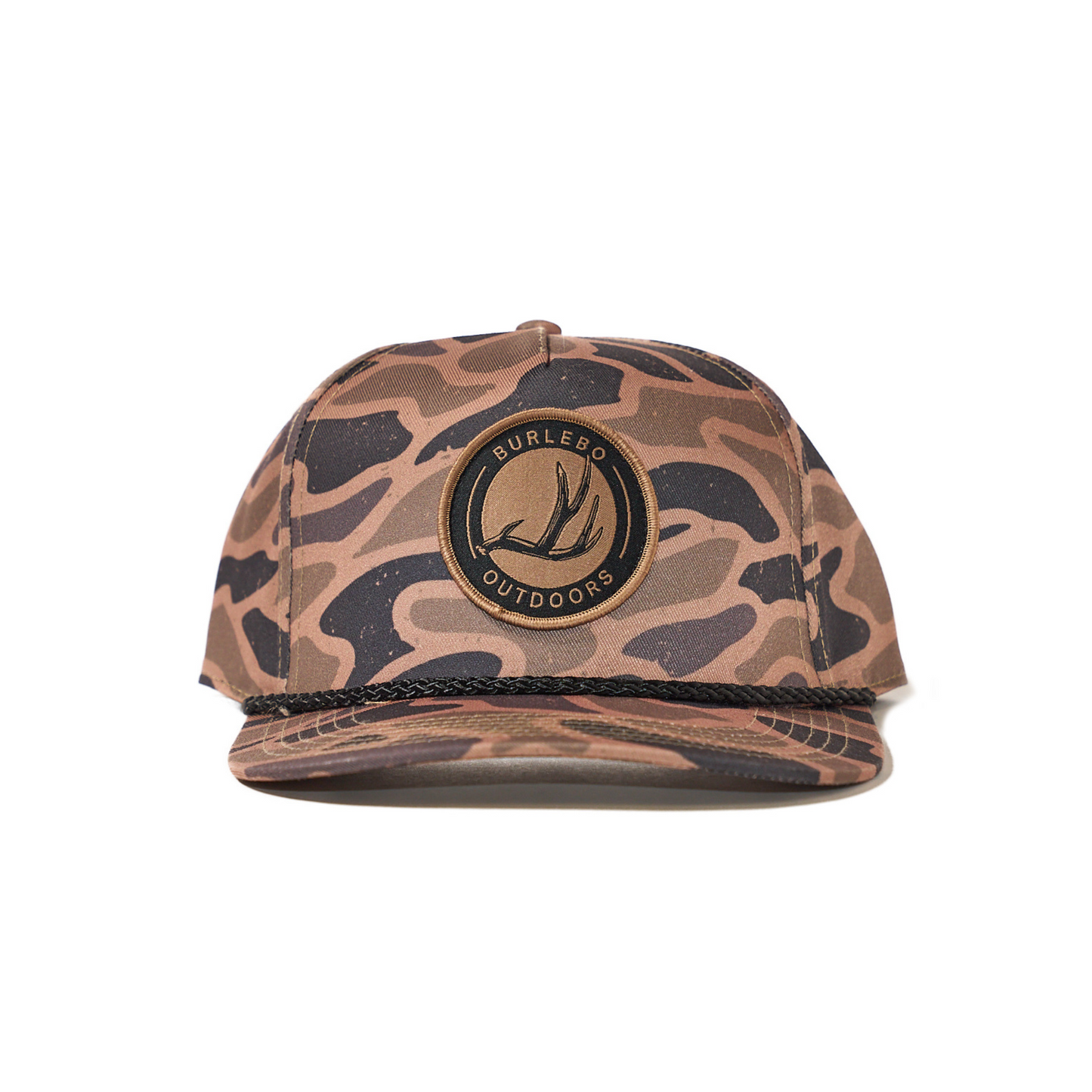 BURLEBO CAP- ANTLER PATCH - GAUGE CAMO