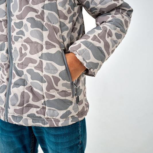 YOUTH PUFFER JACKET- CLASSIC DEER CAMO