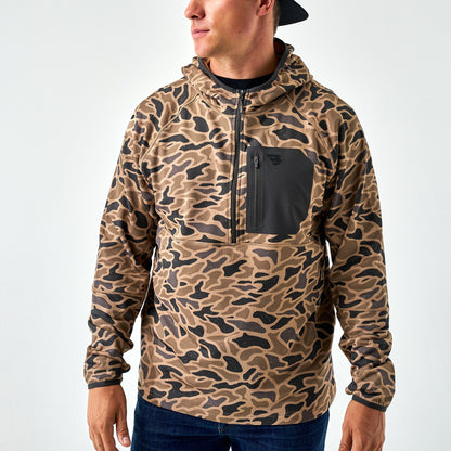 BLAZE TECH QUARTER ZIP- GAUGE CAMO