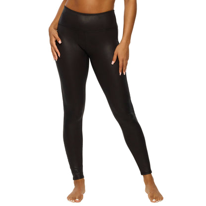 Key Items Faux Leather Legging: Black (BLK)