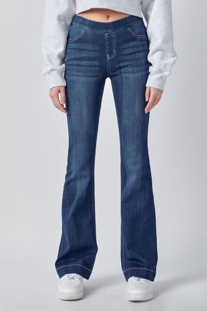 Cello Mid Rise Pull-On Jeans - AB35324DK-33"