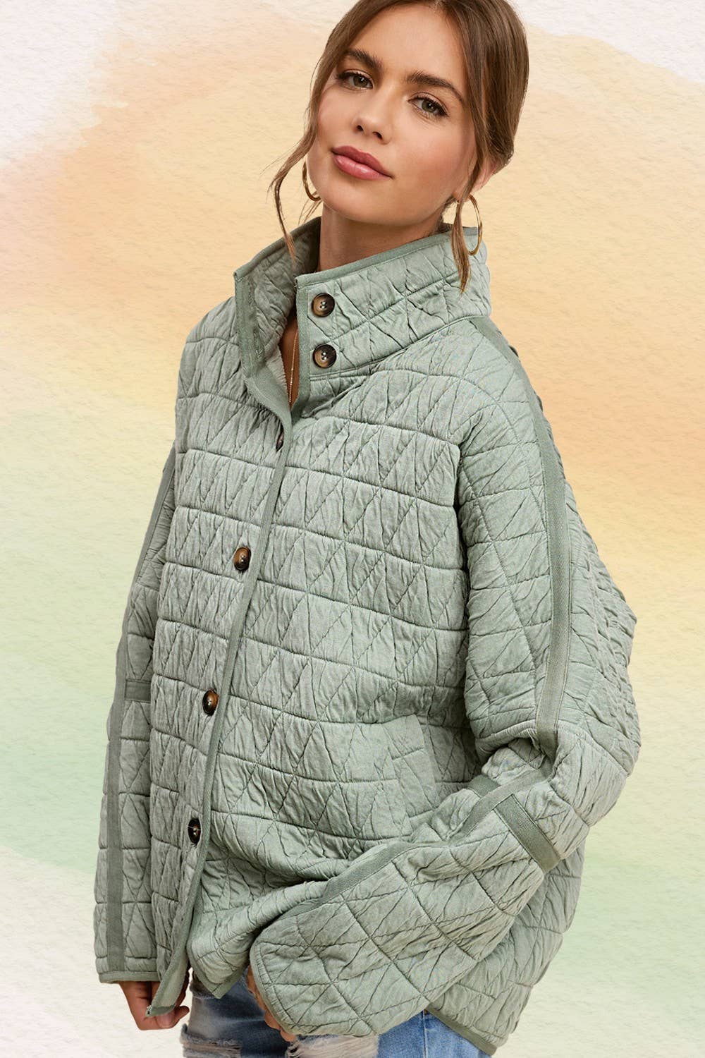 Soft Quilted Fall Winter Jacket