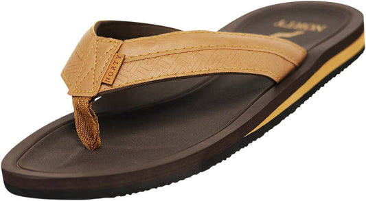 Norty Men's Arch Support Sandal 42214 Brown Tan