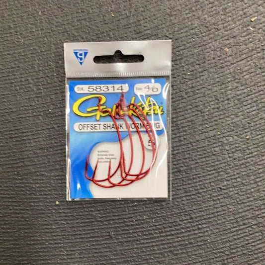 Gamakatsu 58314 Worm Hook, size 4/0