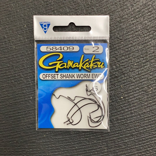Gamakatsu 58409 worm hook, size 2