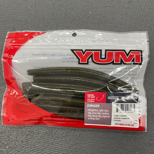 YUM YDG508 Dinger Soft Plastic Worm