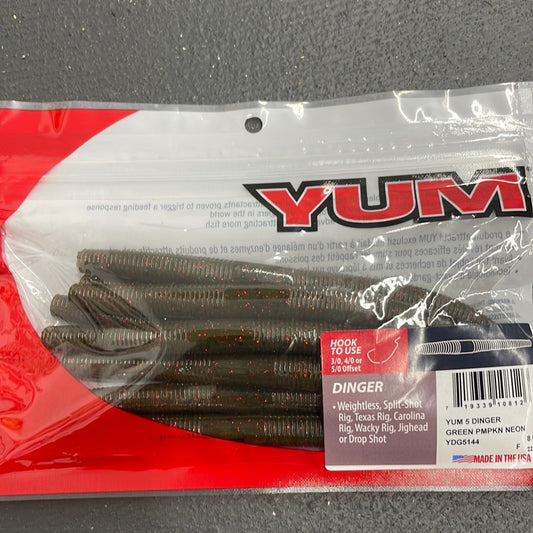 Yum YDG5144 5” Green Pumpkin Neon